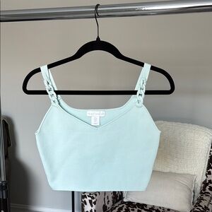 House of Harlow 1960 Light Aqua Tank Top
